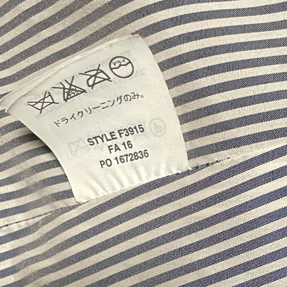 J. Crew Double Breasted Coat Navy Wool Double Cloth Coat size 2 - Picture 6 of 10